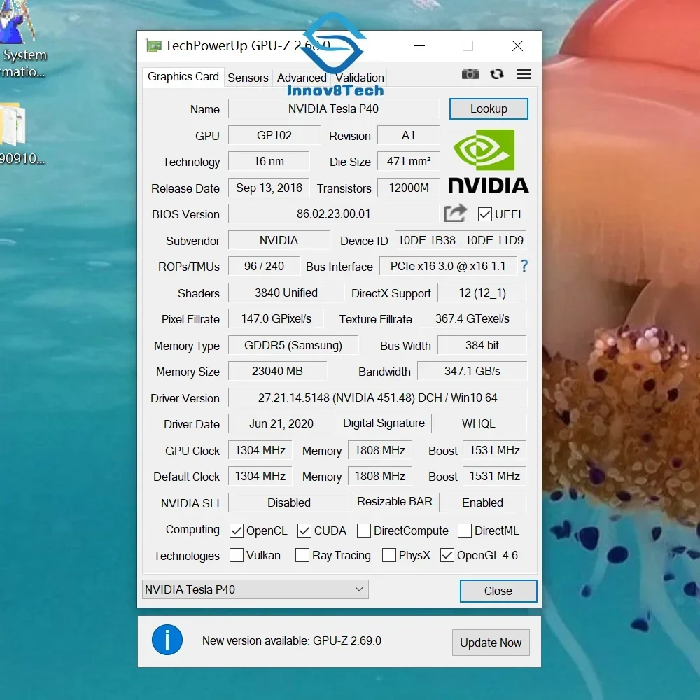 Turbofan for P40 24GB GPU Grap - đánh giá và giá Ai Deep Learning Workstation Gpu 24Gb